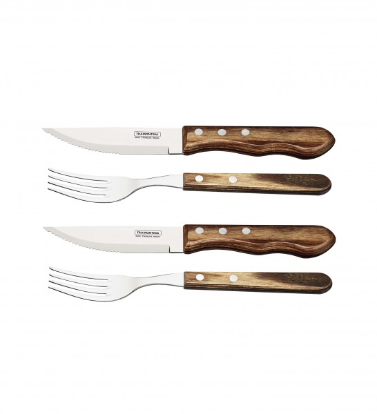 Jumbo-Steakbesteck-Set, 4 teilig